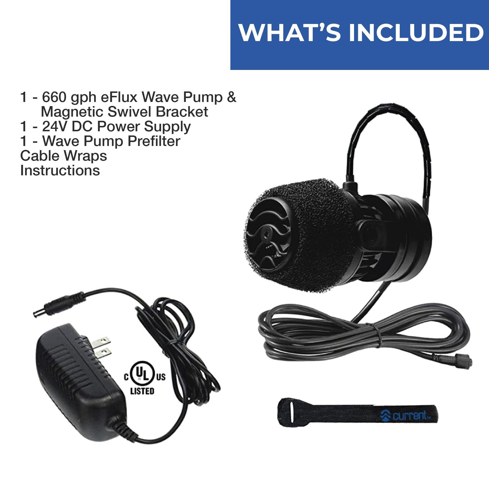 Add-on Accessory Wave Pump 660 gph.