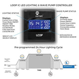 Nano-Reef Orbit IC LED Light and eFlux Wave Pump Bundle 18".