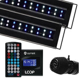 Nano-Reef Orbit IC LED Light and eFlux Wave Pump Bundle 18".