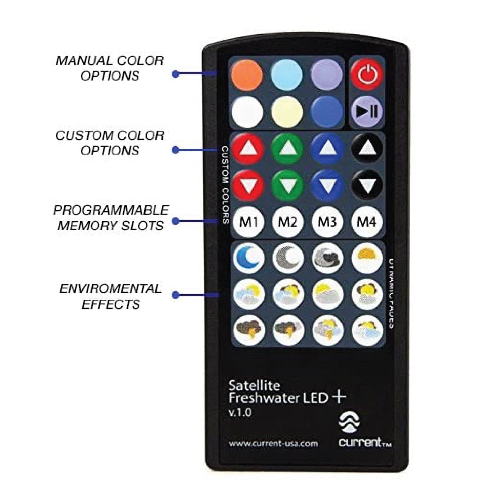 Wireless Remote for Satellite Plus LED.