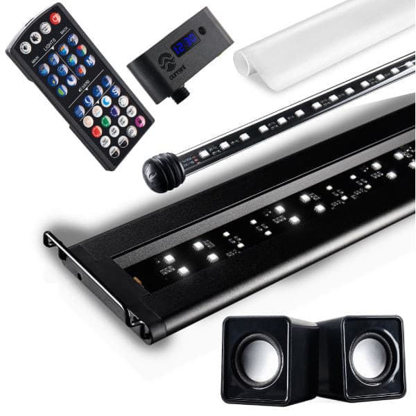 Serene Freshwater Aquarium LED Kit, Background Light, Audio 48" to 60".