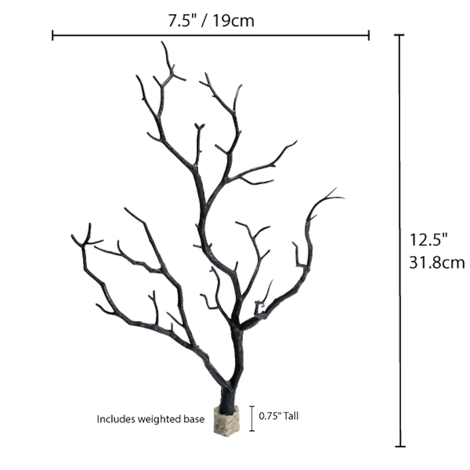 Manzanita Branch Black 12.5" 3 pack.