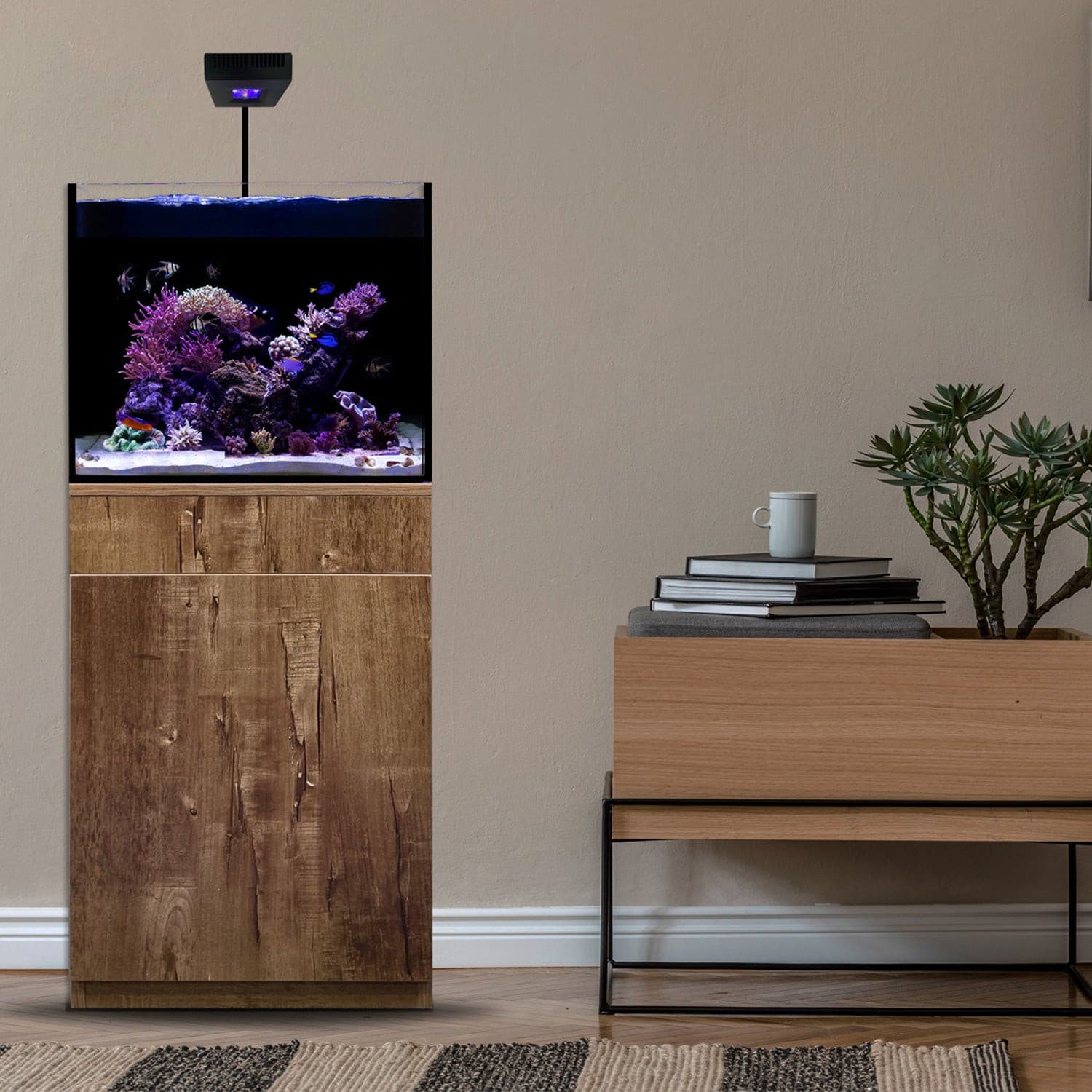 Luce LED Reef 4.0 Da 46W Per Acquari - Lunghezza 91-115 Cm, Modello 16907, Illuminazione Per Vasche Di Coralli